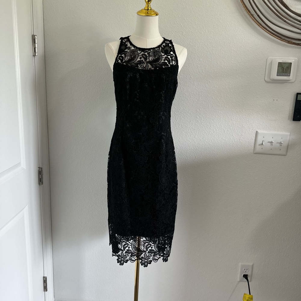 Elegant Black Lace Dress